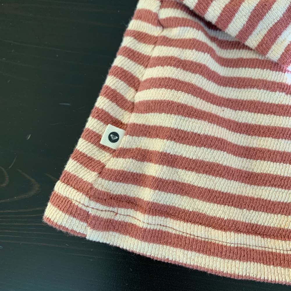 Roxy boho beach vibes hoodie pullover rust brown white size xs / small? - Picture 6 of 8